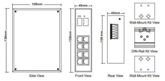 TH-G712-4SFP Industrial Ethernet Canja