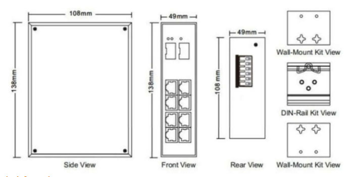 TH-G712-8E4SFP የኢንዱስትሪ ኢተርኔት መቀየሪያ