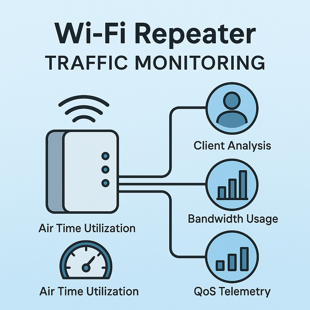 Advanced Network Traffic Monitoring in Toda Wi-Fi Repeaters